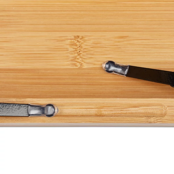 Rivka bambusz szakácskönyv és kottatartó fém tartókarjai a konyvtartó részen