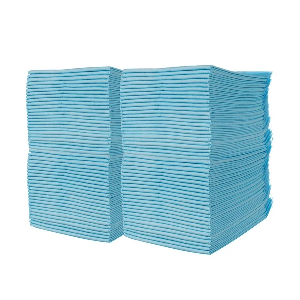 100 db 60x60 cm méretű kutyapelenka egymás rakásolva két oszlopban