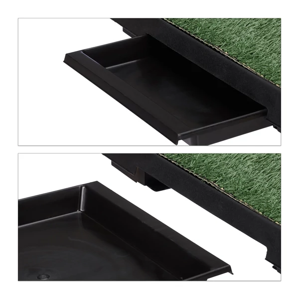 Műfüves kutya wc részleteinek közeli képei