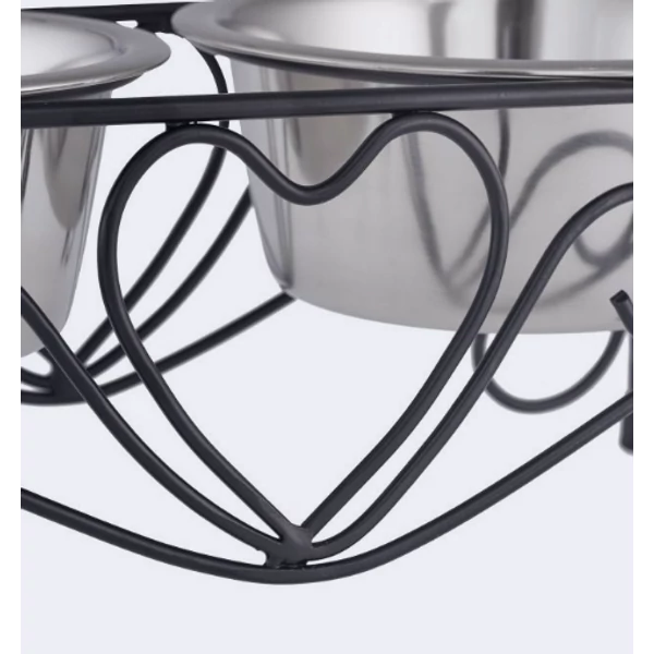 LILI Dupla Kutyatál Állvánnyal