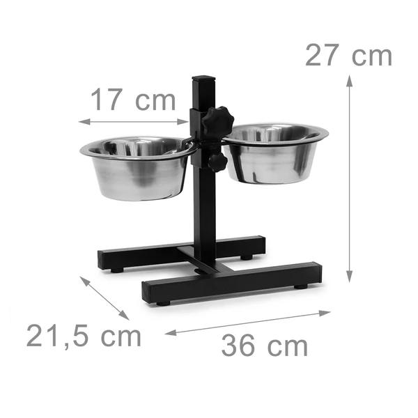 TINKER Állványos Etetőtál 2 x 0,75 L