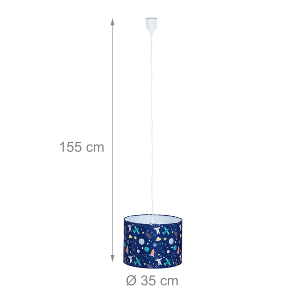 Űrhajós Gyerekszobai Függőlámpa