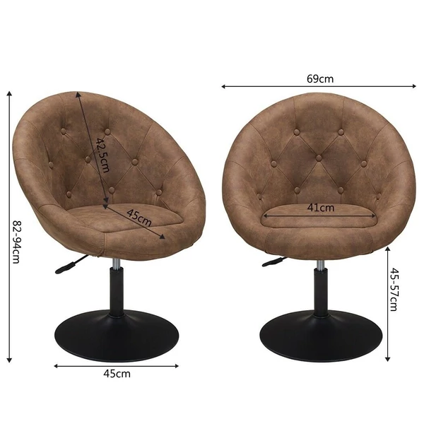 LOUNGE Forgószék, 4 Színben