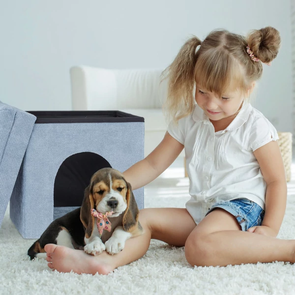 összecsukható macska fekhely puff kényelmes cica kuckó