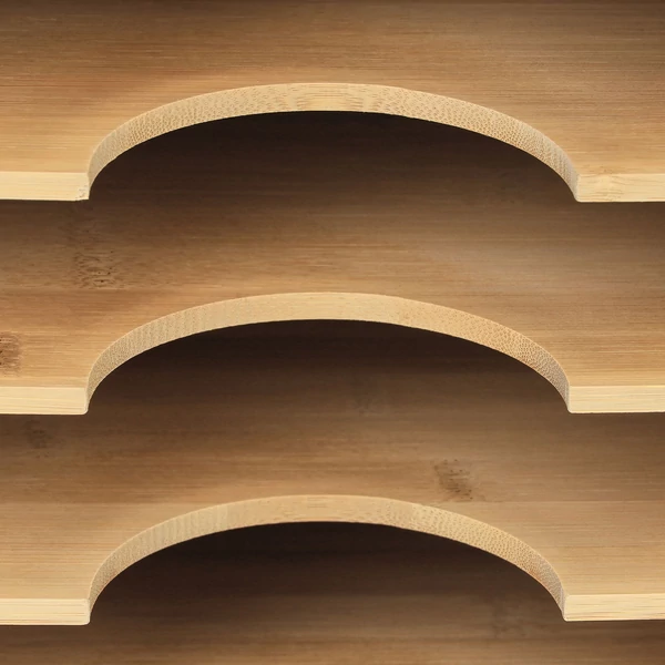 BARGON Bambusz Polcos Irattartó