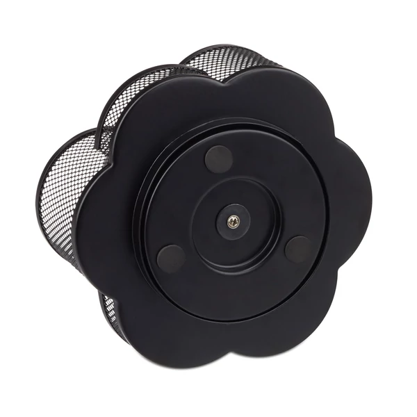 fekete írószer tartó rendezett íróasztali munkakörnyezet kialakításához