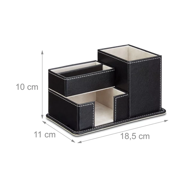 Liam fekete színű íróasztal rendező és rendszerező méretezett katalógusképe