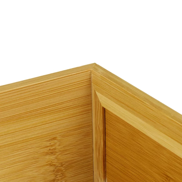 Reto bambusz nagyméretű irattartó tálca belső sarka közelről