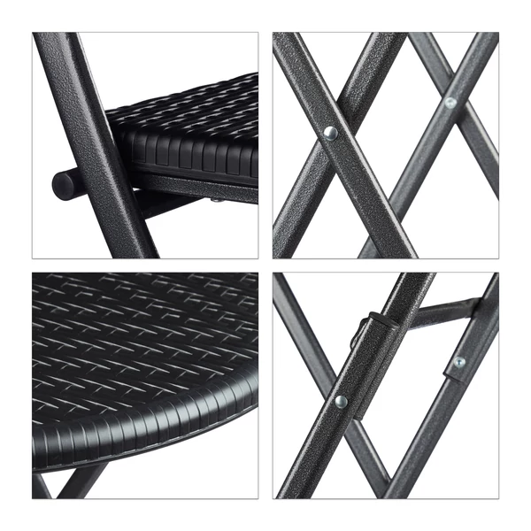 BASTIAN Rattan Hatású Kerti Garnitúra