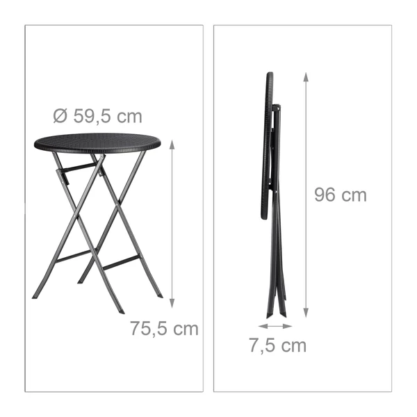 BASTIAN Rattan Hatású Kerti Garnitúra