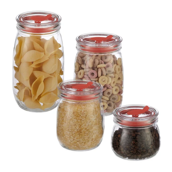 Agin üvegtároló szett 400 ml, 700 ml, 1000 ml, 1400 ml – Tökéletes tárolás mindennapokra.