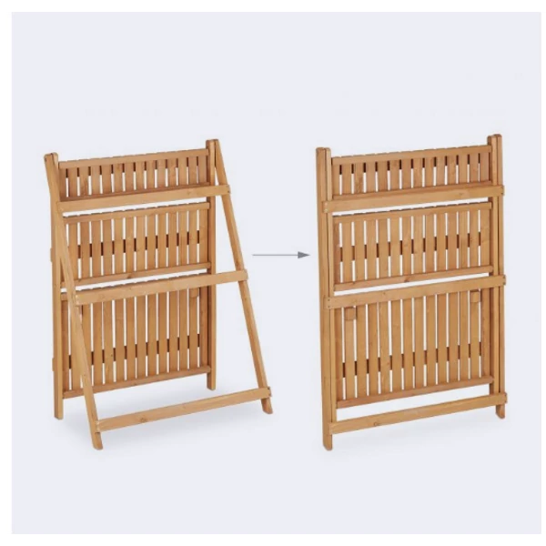 LÖM Összecsukható Fa Virágtartó 