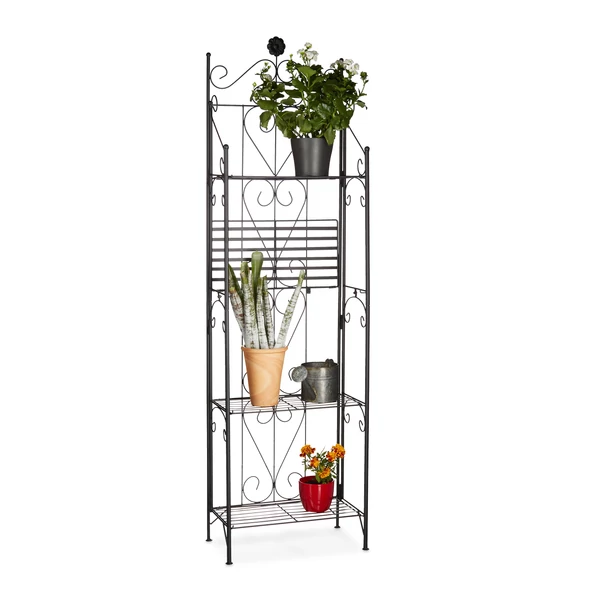 GIROT Összecsukható Fém Virágtartó Állvány