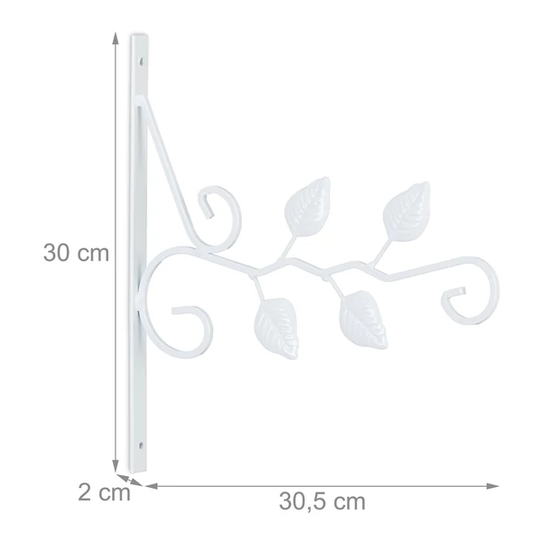 LEVÉL MINTÁS Fém Fali Virágtartó