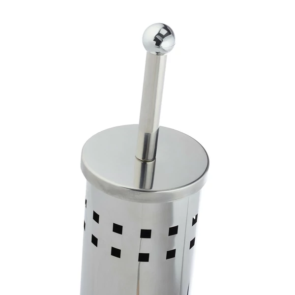 Lajpa rozsdamentes acél wc kefe és tartó szett zárható tetővel