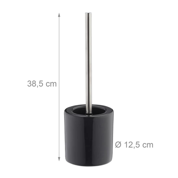 Tonkol Wc kefe tartó szürke színben wc kefével együtt garnitúrában